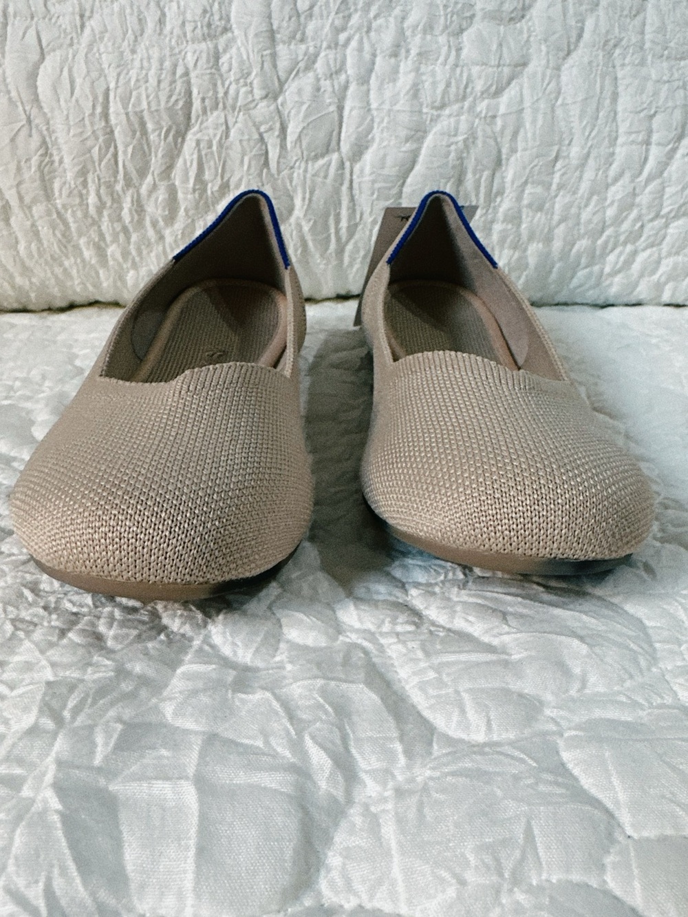 Rothy's The Flat Women's Slip-On Shoes Ballet Flats Ecru Tan Size 6 New - Picture 9 of 16
